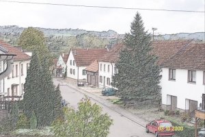 Teil des Dorfes, in dem ich wohne